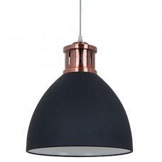 Φωτιστικό Κρεμαστό Μονόφωτο Φ30cm E27 230V Μαύρο 955JASON1/BK